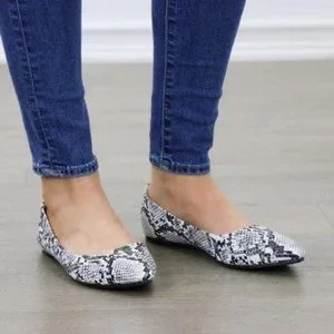 Python Prints Shoes Shoes | Python Snake Print Pointy Toe Flat Shoes | Poshmark